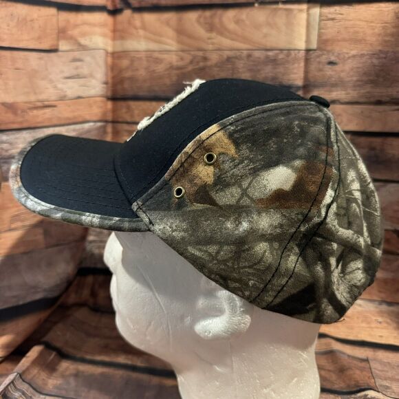 NAPA Filters Hat Cap Distressed Logo Black Camo Adjustable Strapback Trucker - Picture 4 of 6